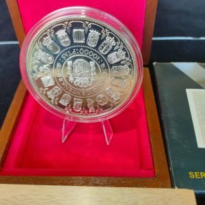 España. V Centenario: Serie I 10.000 Pesetas 1989 ( Silver .925 mm )