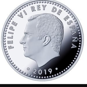 España. 10 Euro 50 Aniversario de la Llegada del Hombre a la Luna 2019 ( .925 Silver )