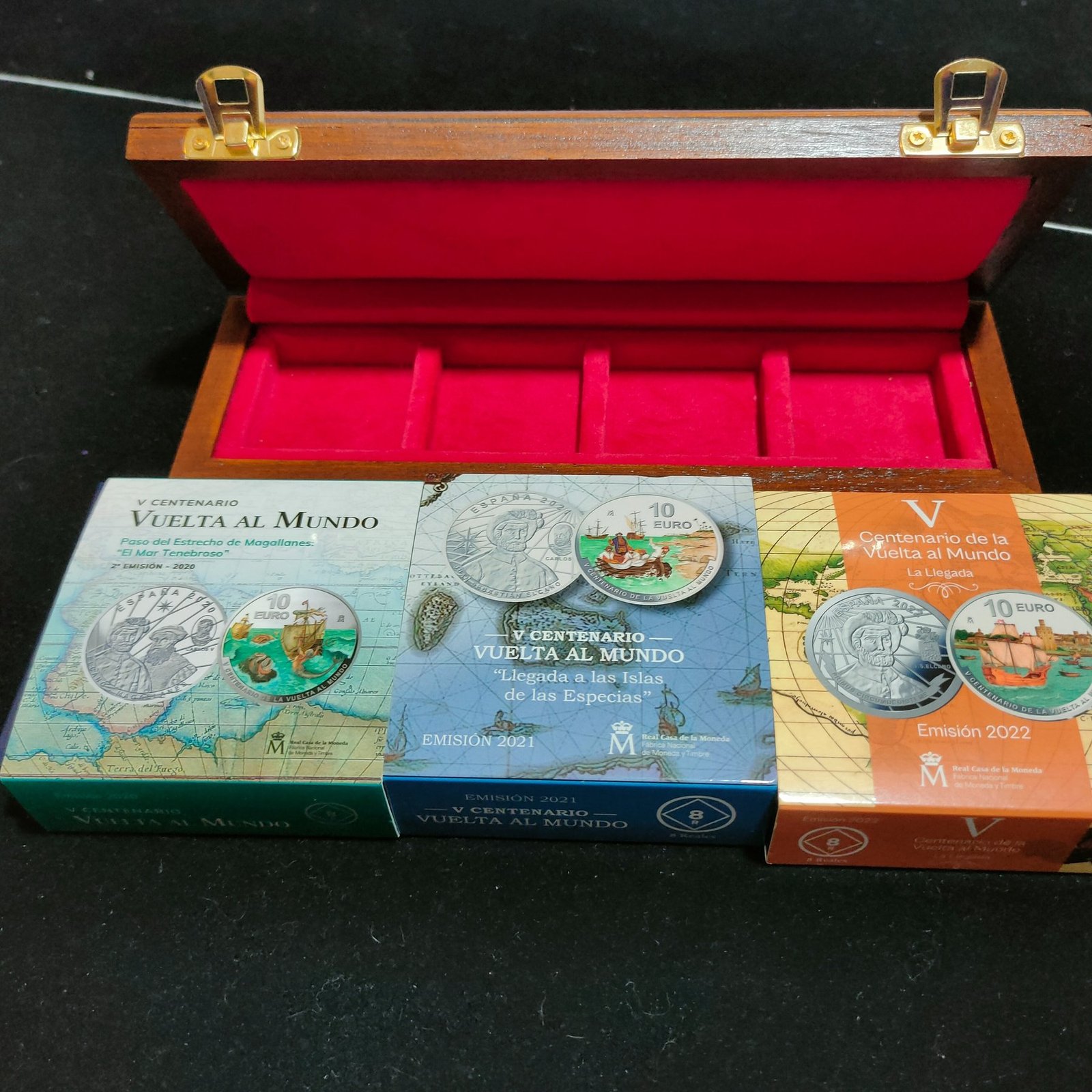 Collection 3 Coins * 2020-2021-2022 * ****V Centenary of the Tour of the world Silver 925 mm