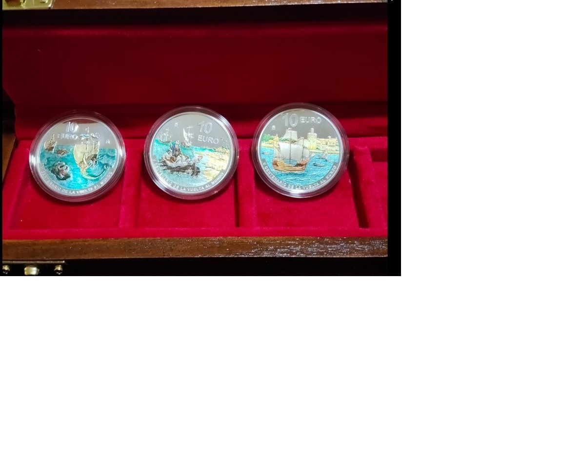 Collection 3 Coins * 2020-2021-2022 * ****V Centenary of the Tour of the world Silver 925 mm