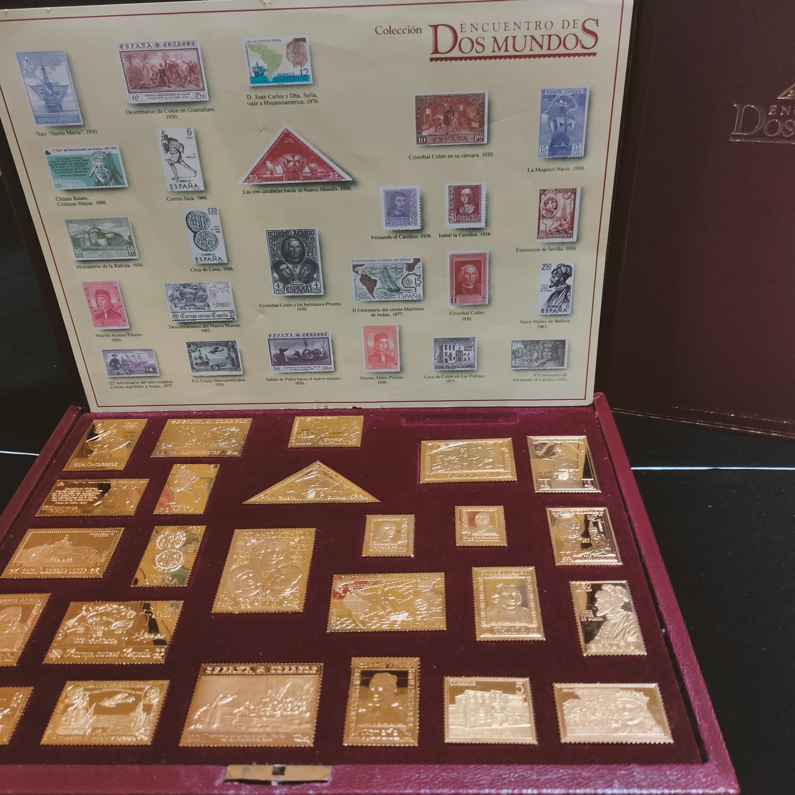 España. Serie 25 Silver Stamps - Encuentro de Dos Mundos-V Centenario Descubrimiento América (729,00 gr. Silver)
