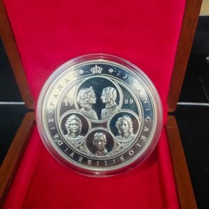 España. V Centenario: Serie I 10.000 Pesetas 1989 ( Silver .925 mm )