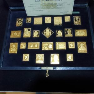 España. Juan Carlos I (1975-2014). 25 Silver Stamps La Casa de Borbón - 500,00 gr. Ag (.925) chapada en oro