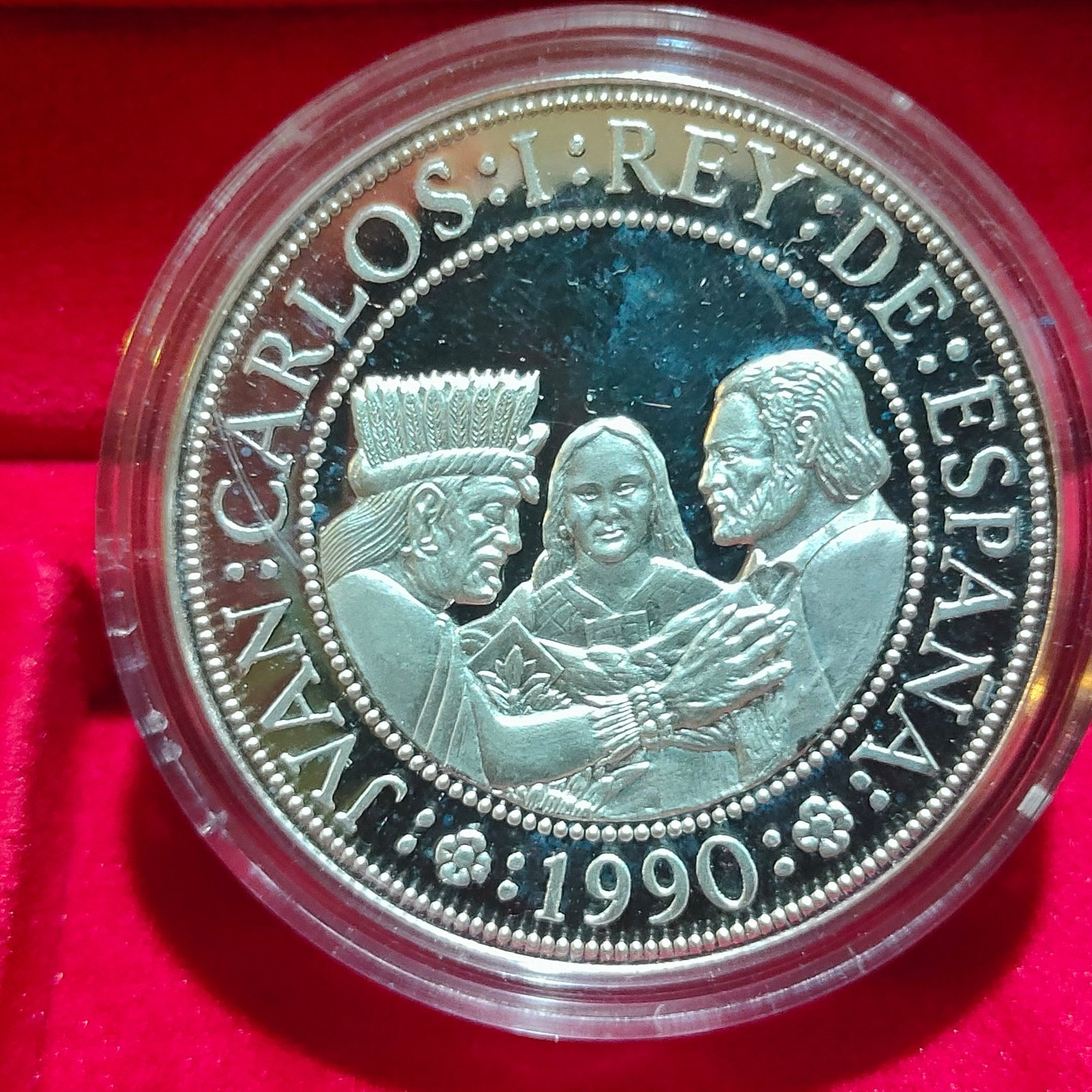 España. 5000 Pesetas 1990 Serie II - V Centenario Descubrimiento América, Proof
